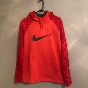 Nike  Womens Large Therma-Dri-Fit Pullover Orange
